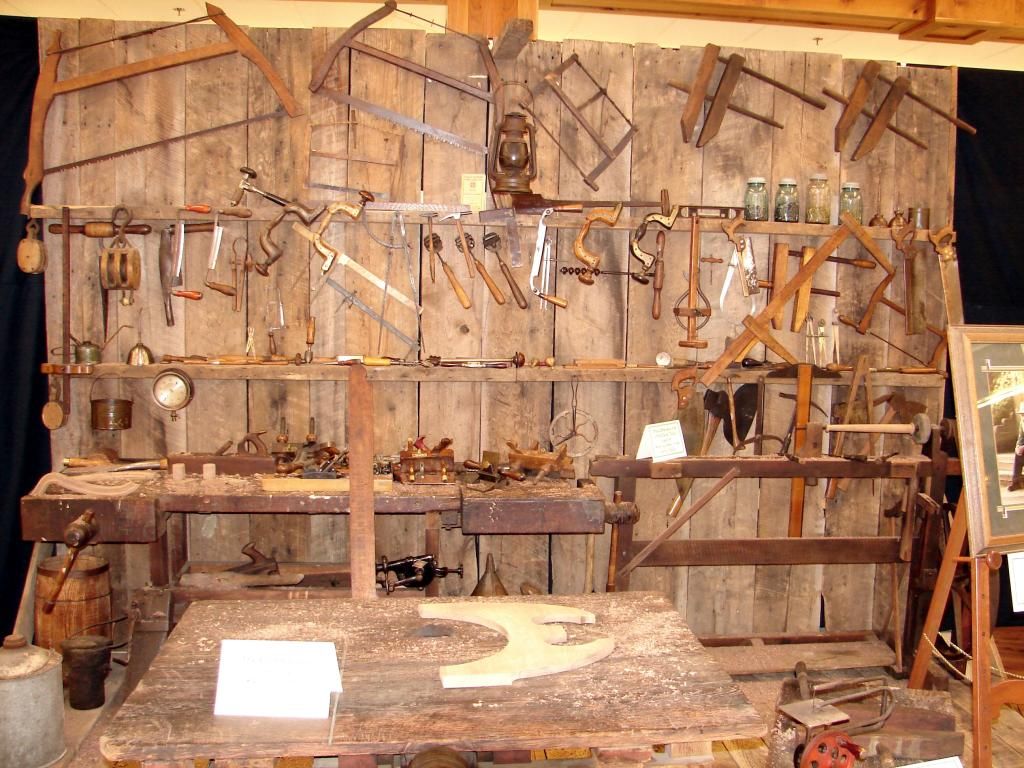 Historic Amish Tools and Crafts on Display